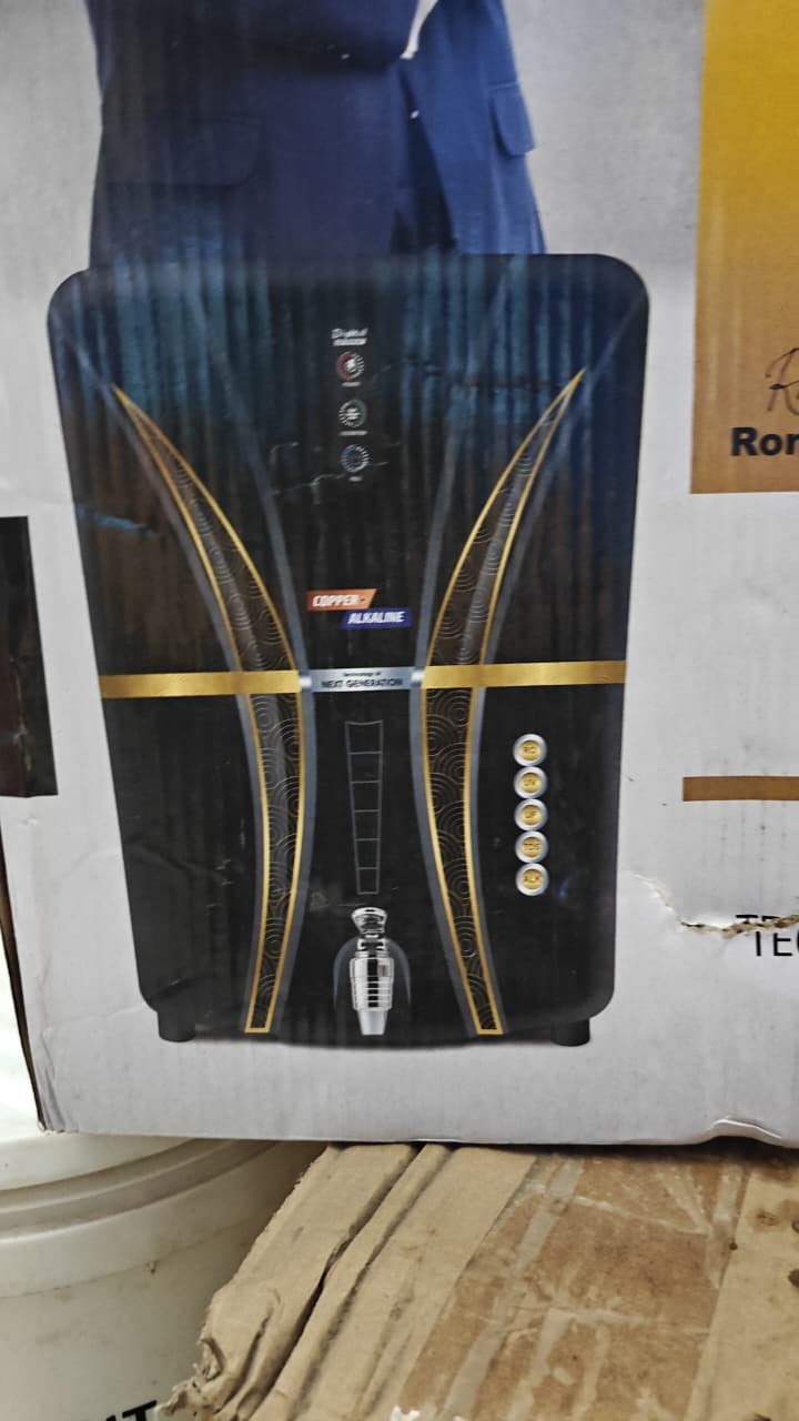 Diamond Copper Alkaline RO Cabinet β Black & Gold | UV UF TDS Compatible - Image 6