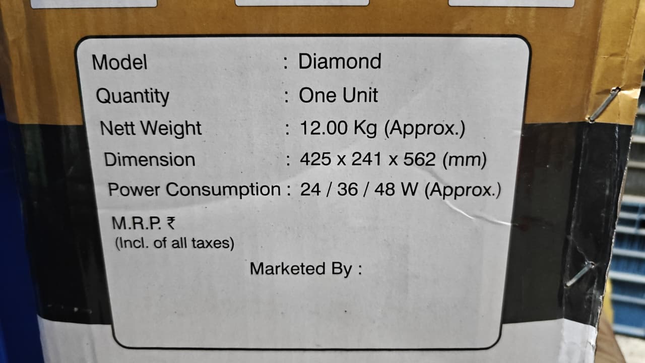 Diamond Copper Alkaline RO Cabinet β Black & Gold | UV UF TDS Compatible - Image 5